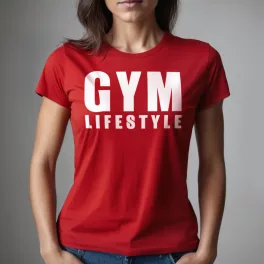 Gym lifestyle - Női póló / Piros