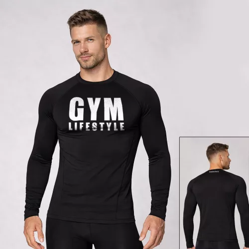Gym lifestyle - Technikai póló / Fekete
