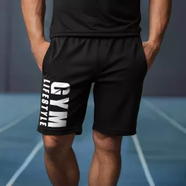 Gym lifestyle - Fekete rövidnadrág
