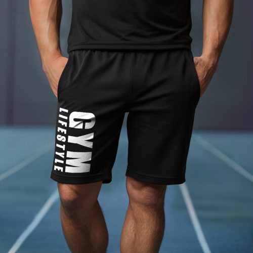 Gym lifestyle - Fekete rövidnadrág