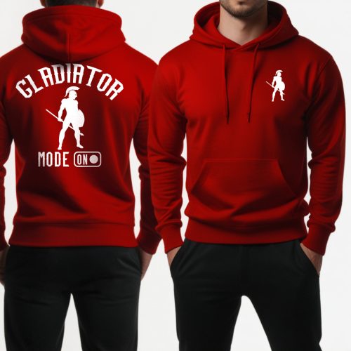 Gladiator mode on - Pulóver / Piros