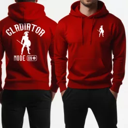 Gladiator mode on - Pulóver / Piros