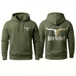 Born to fight - Bullspirit PRÉMIUM pulóver / Army