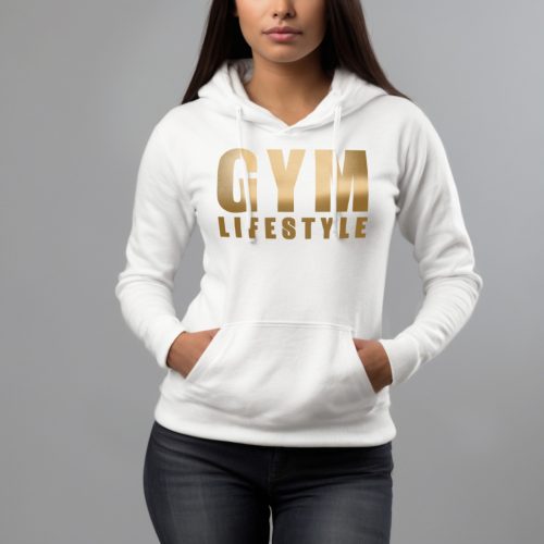 Gym lifestyle - Női pulóver / Fehér
