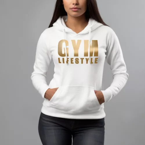 Gym lifestyle - Női pulóver / Fehér
