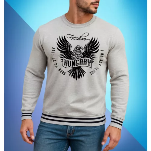 Hungary Falcon PRÉMIUM pulóver / Szürke