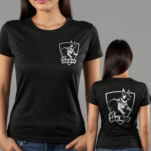 Hero - Németjuhász női póló / Fekete