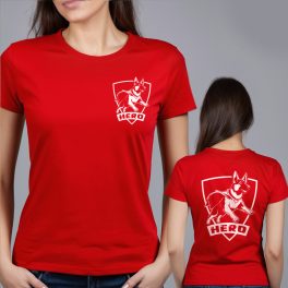 Hero - Németjuhász női póló / Piros
