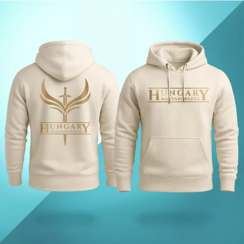 Hungary - Magyarország PRÉMIUM pulóver / Ivory gold