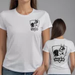 Hero - Németjuhász női fehér póló + szürke short
