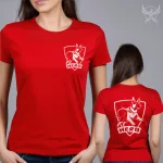 Hero - Németjuhász női piros póló + kék short