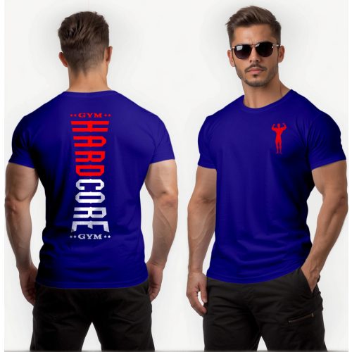 Hardcore gym férfi póló / Kék
