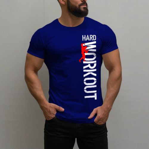 Hard Workout férfi póló / Kék