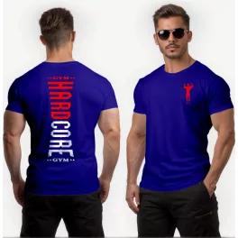 Hardcore gym férfi póló / Kék