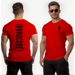 Hardcore gym férfi póló / Piros