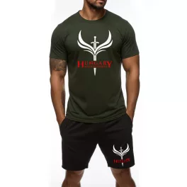   Hungary - Magyarország férfi póló + rövidnadrág / Army - fekete
