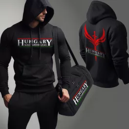 Hungary - Magyarország fekete pulóver + edzőtáska 