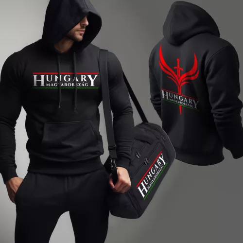 Hungary - Magyarország fekete pulóver + edzőtáska 