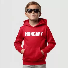 Hungary - Gyerek pulóver (univerzális fazon) / Piros