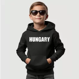 Hungary - Gyerek pulóver (univerzális fazon) / Fekete