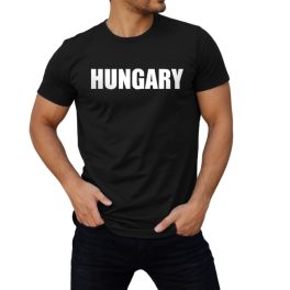 Hungary férfi póló / Fekete