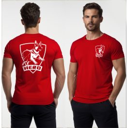 Hero - Németjuhász férfi póló / Piros