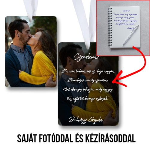 Autóillatosító a saját kézírásoddal és fotóddal
