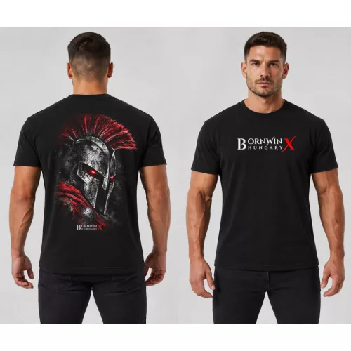 Iron warrior férfi póló / Fekete