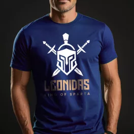 Leonidas - King of Sparta férfi póló / Kék