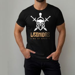 Leonidas - King of Sparta férfi póló / Fekete