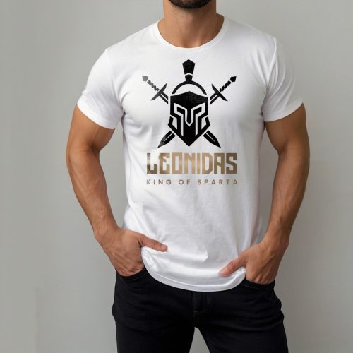 Leonidas - King of Sparta férfi póló / Fehér