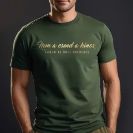   Nem a csend a kínos, hanem az üres csevegés. -  Férfi póló / Army