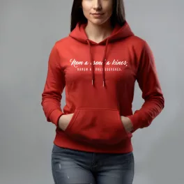   Nem a csend a kínos, hanem az üres csevegés - Női pulóver / Piros