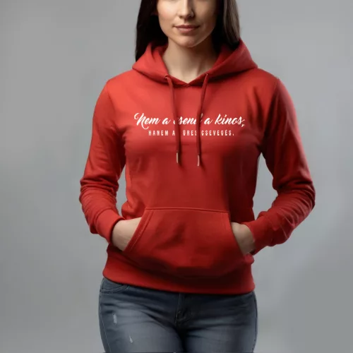 Nem a csend a kínos, hanem az üres csevegés - Női pulóver / Piros
