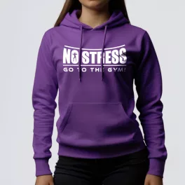 No stress go to the gym! - Női pulóver / Lila