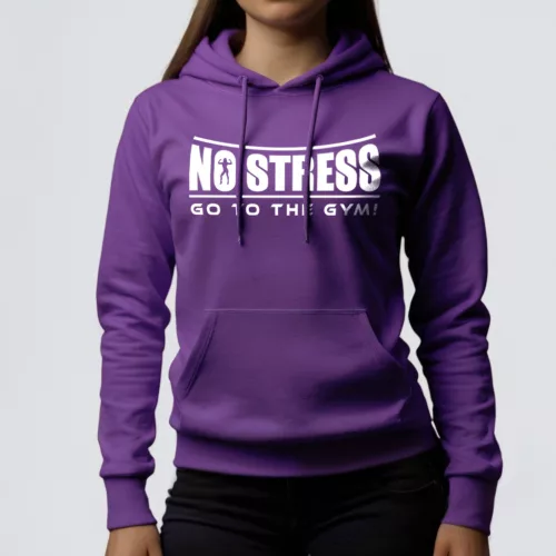 No stress go to the gym! - Női pulóver / Lila