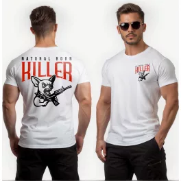 Natural born killer - Csivava férfi póló / Fehér