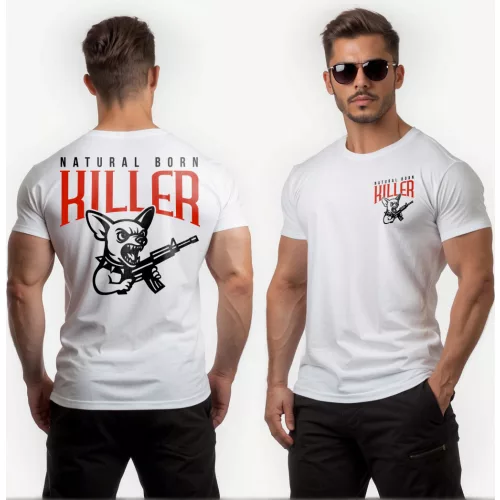 Natural born killer - Csivava férfi póló / Fehér