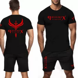 Phoenix warrior férfi póló + rövidnadrág / Fekete