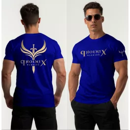 Phoenix warrior férfi póló / Kék