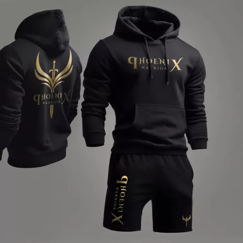 Phoenix warrior fekete pulóver + fekete rövidnadrág 