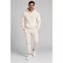 PRÉMIUM organikus pamut melegítő szett / Ivory creme