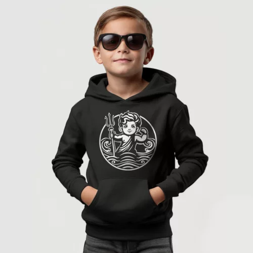Poseidon Junior - Gyerek pulóver / Fekete