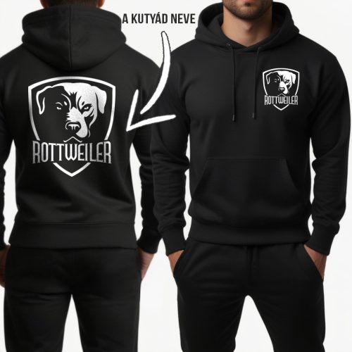 Egyedi Rottweiler pulóver / Fekete