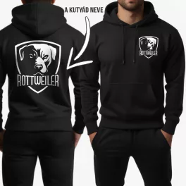 Egyedi rottweiler pulóver / Fekete