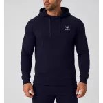 BornwinX férfi kapucnis sportpulóver / Navy