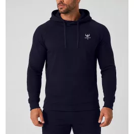 BornwinX férfi kapucnis sportpulóver / Navy