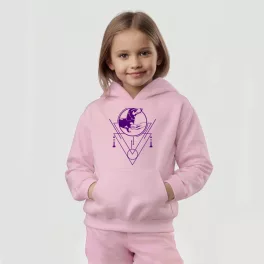 Tacskó mintás gyerek pulóver / Pink