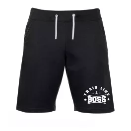 Train like a boss - Fekete rövidnadrág