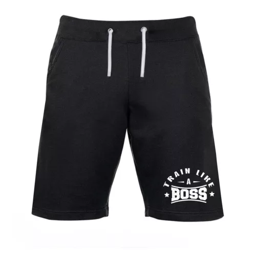 Train like a boss - Fekete rövidnadrág